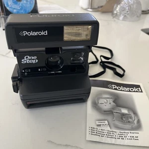 Vintage Polaroid Instant One Step Camera w/ Strap + Manual TESTED & WORKS GREAT! - Picture 1 of 5