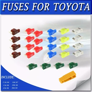 FUSIBLES PARA TOYOTA CAMRY HILUX SERIE 7.5A 15A 20A 25A 30A SURTIDO KIT FUSIBLES - Imagen 1 de 3