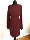 Gucci Kleid Seide Rot Weinrot Beere XS/34 Itl. 38