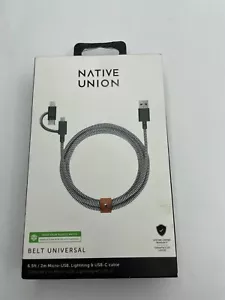 Native Union 6,5' Cavo USB Micro USB/Illuminazione/USB-C per iPhone 16/15/14/13/12 - Foto 1 di 3