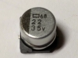 Electrolitic Capacitor 22uF 35V Co SMD 22u 35v - Zdjęcie 1 z 5