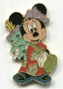 Prendedores Disney Minnie Mouse como Lilo sosteniendo Scrump Disney Store Japón prendedor exclusivo - Imagen 1 de 1