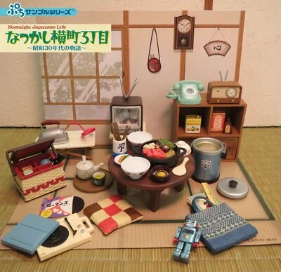 Juego de 8 cajas de vida japonesa Re-ment Petit Sample Series Nostálgicas años 50-60’s tipo Foto 1 de 4