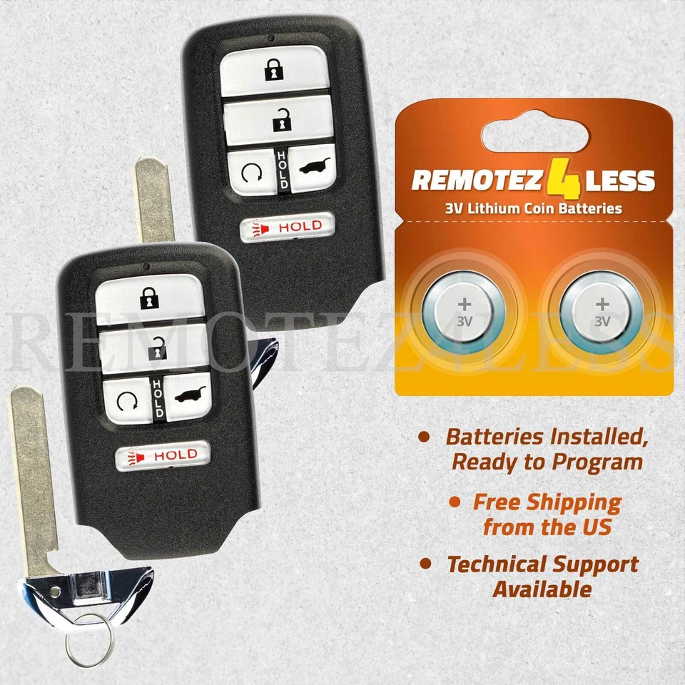 2 For 2019 2020 2021 Replacement Honda Passport Remote Smart SUV Key Fob 5b rs Foto 1 de 1