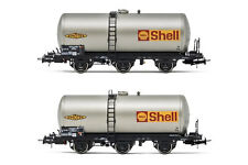 Jouef Shell SNCF Epoque IV Echelle HO Coffret de 2 Wagons-citerne à 3 Essieux - Gris (HJ6223)