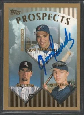 188, Original Autograph, Jose Fernandez RC; Montreal Expos, 1999 Topps #434 (2) - Image 1 of 2