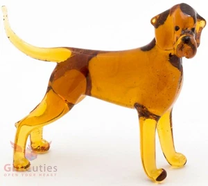 Art Blown Glass Figurine of the Hungarian or Magyar Vizsla dog - Picture 1 of 8