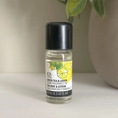 Домашнее ароматическое масло The Body Shop GREEN TEA LEMON 0,3 жидкой унции 10 мл подогреватель диффузор - Изображение 1 из 3