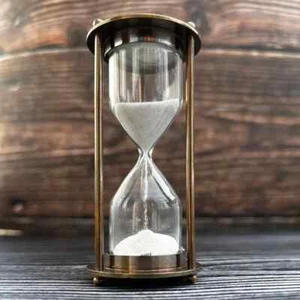 Handgefertigte Vintage maritime Messing Sanduhr - perfekte Sammlerstücke - Bild 1 von 3