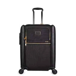 TUMI Alpha Continental Dual Access 4-Wheeled Carry-On, Black/Gold - Picture 1 of 6
