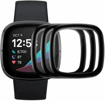 For Fitbit Versa 1/2/3/4 Sense 1/2 Full Cover Tempered TPU Screen Protector - Image 1 of 4