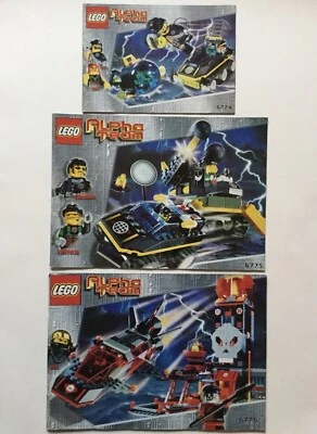 Lego Alpha Team Ogel Center ATV Bomb Squad 6774 6775 6776 Instruction Manuals x3 - Image 1 of 2