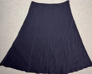 Falda J Jill para mujer Petite 12 azul marino línea A longitud midi - Imagen 1 de 7