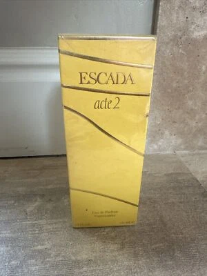 (SEALED) ESCADA ACTE 2 by ESCADA for Women 3.4oz-100ml EDP SPRAY *VINTAGE* - Image 1 of 3