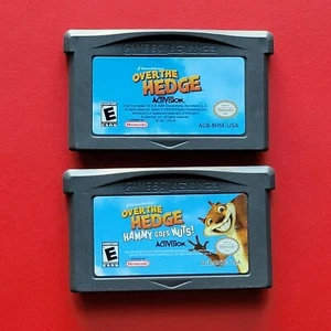 GBA Over the Hedge Original & Hammy Goes Nuts! Game Boy Advance Lot 2 Games - Picture 1 of 7
