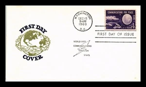 DR JIM STAMPS US COVER ECHO I COMMUNICATIONS THROUGH SPACE FDC SCOTT 1173 - Picture 1 of 2