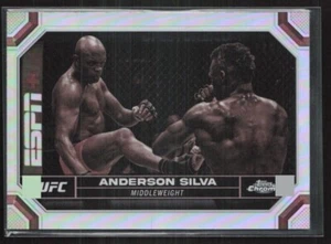 2024 Topps Chrome UFC MMA Anderson Spida Silva #17 Sepia Refractor Middleweight - Picture 1 of 2