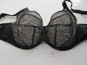 Elomi 4050 Raquel Full Cup Banded Side Support UW Bra Black 44G $66 U17.DEF13 - Picture 1 of 9