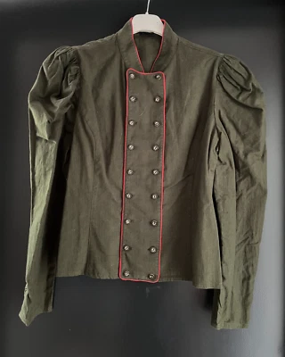 Damen Trachten Bluse grün Knöpfe Gr. 40 v. Alpen Trachten C&A - Bild 1 von 2