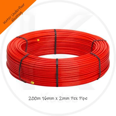 16mm WATER UNDERFLOOR HEATING PERTPIPE 200m Rolls 3 Layer EVOH Next Day Delivery - Image 1 of 4