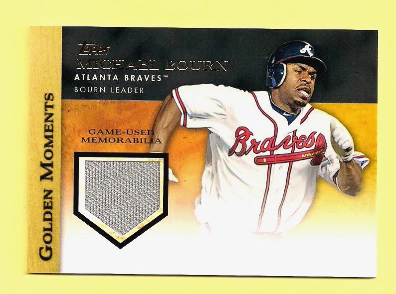 Michael Bourn 2012 Topps Golden Moments Game Used Memorabilia Card - Image 1 of 1