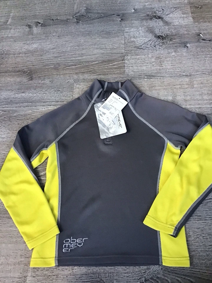 OBERMEYER Juvenil S Flex Cuarto Cremallera 1/4 TOP Jóvenes Niños Nuevo con Etiquetas Manga Larga Gris Nuevo Foto 1 de 4