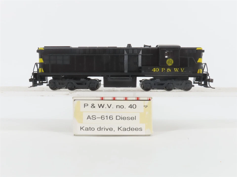Escala HO Stewart P&WV Pittsburgh y Virginia Occidental AS-616 diésel #40 PERSONALIZADO  Foto 1 de 4