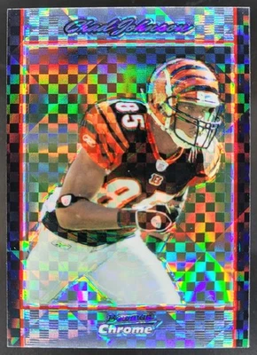 2007 Bowman Chrome Chad Johnson Xfractors /250 #BC141 Cincinnati Bengals MV - Image 1 of 4