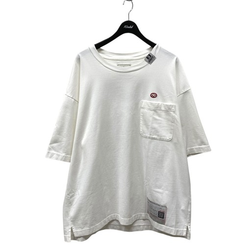 T shirt Maison Mihara Yasuhiro 24SS stampa posteriore bianca taglia 50 usata