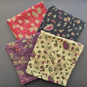 FQ Bundle of 4 - Tamarack Grove by Holly Taylor for Moda NEW Paisley Deep Tones - Picture 1 of 9