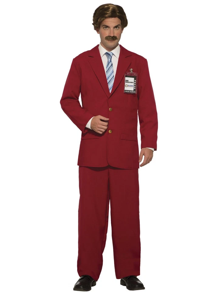 Anchorman (2004 Movie) Red Suit Costume - Men's One-Size (up to 42 Jacket) - Image 1 of 2