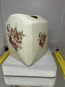  Athena California pottery Floral Boutique ceramic tissue box cover Home Decor - Picture 1 of 14