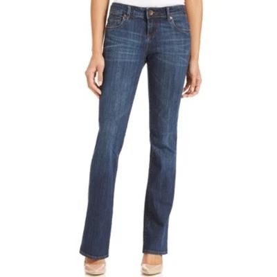 Pantalones de mezclilla KUT From The Kloth para mujer 6 azules Natalie Bootcut bigotes tiro alto Foto 1 de 4