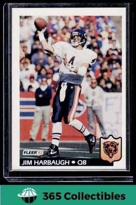 1992 Fleer Jim Harbaugh #40 Football Chicago Bears - Image 1 of 2