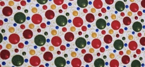  Season’s Greetings  2 Yards & 26 Inches Christmas Ornaments Fabric - Picture 1 of 3