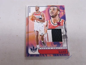 2024-25 Panini Court Kings Blue Rookie Swatches PATCH Alexandre Sarr 25/25 - Picture 1 of 2
