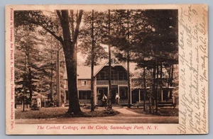The Corbett Cottage on the Circle Sacandaga Park NY Adirondacks UDB Postkarte L8 - Bild 1 von 3