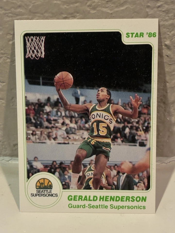 1985-86 Star Gerald Henderson #67 Seattle SuperSonics NRMT - Image 1 of 2