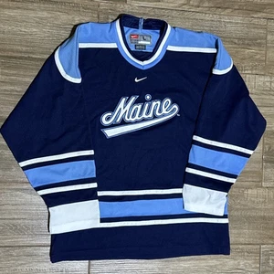 Camiseta deportiva azul oscuro de hockey Nike NCAA de los Black Bears de la Universidad de Maine talla L/grande - Imagen 1 de 3