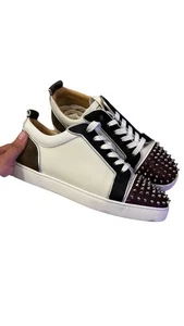 Christian Louboutin Louis Junior Picos Orlato Flat Beau Vel Talla 45 Multicolor - Imagen 1 de 17