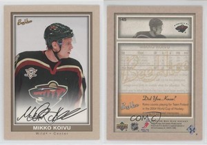 2005-06 Upper Deck Bee Hive Beige Mikko Koivu #145 Rookie RC