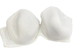 Victoria's Secret Strapless Bra 36C Pockets White Cotton Lining-no strap or pads - Picture 1 of 4