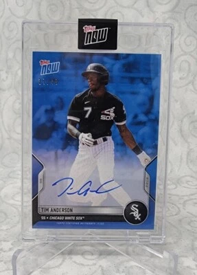 Tim Anderson 2022 Topps Now Road  to Opening Day #OD-76B Auto Whitesox /49 - Image 1 of 2