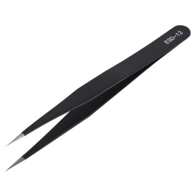 HOT-ESD 12 Safe Anti-static Stainless Steel Tweezers Maintenance Repairing Set