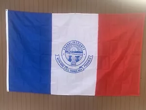 Columbus , Ohio Flag Unique Design Franklin County Red/White/Blue 5' x 8' New !! - Picture 1 of 7