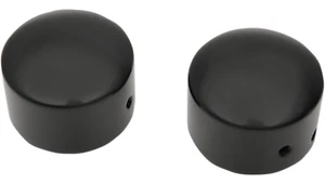 TAPAS DE EJE DELANTERAS HARLEY TOURING 2008-22 NEGRAS FLT FLHR FLHT FLHX FLTR 4411707A - Imagen 1 de 1