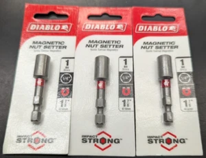 NEW DIABLO 3 Pc. Magnetic Nut Driver 1/4" X 1-7/8" long-F. Ship - Picture 1 of 5