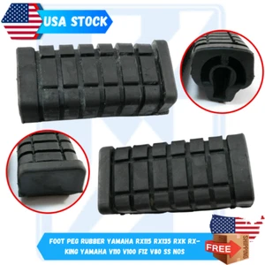 Foot Peg Rubber Yamaha RX115 RX135 RXK RX-King Yamaha V110 V100 F1Z V80 SS NOS - Picture 1 of 6