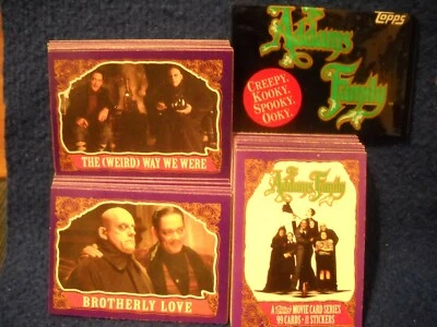 1991 Topps The Addams Family Movie Base trading card Set (99) & wrapper - Image 1 of 4