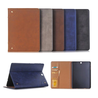 Capa suporte flip couro ecológico para Apple iPad 3ª 4ª 5ª 6ª 7ª 8ª 9ª geração - Imagem 1 de 4